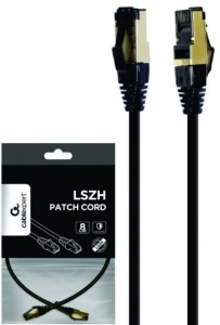 PP8-LSZHCU-BK-0.5M Gembird Mrezni kabl S/FTP Cat.8 LSZH patch cord, black 0.5m - Img 2