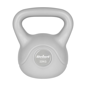 REBEL ACTIVE Bitumenski kettlebell girja rusko zvono teg sivi 22kg RBA-2322G-22 - Img 2