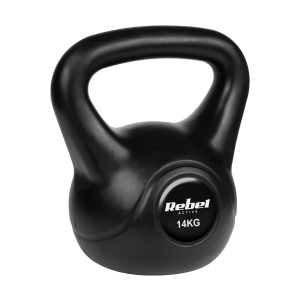 REBEL ACTIVE Bitumenski kettlebell teg crni girja 14kg RBA-2317