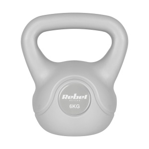REBEL ACTIVE Bitumenski kettlebell teg sivi 6kg RBA-2322G-06 - Img 2