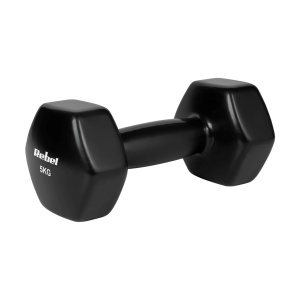 REBEL ACTIVE Bučice tegovi za ruke HEX liveni vinilni par 2x5kg RBA-2340-5 - Img 3