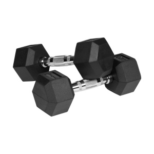 REBEL ACTIVE Gumirani HEX tegovi (bučice), par 2x4 kg, model RBA-2325-04 - Img 2