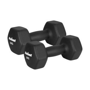 REBEL ACTIVE Liveni neoprenski HEX tegovi bučice par 2x8kg RBA-2330-8