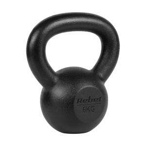 REBEL ACTIVE Liveno-gvozdena girja (kettlebell), 6 kg, model RBA-2323-06