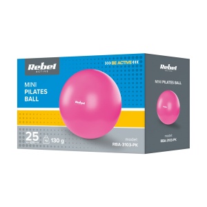 REBEL ACTIVE Mini pilates lopta za trening 25cm roza boja RBA-3103-PK - Img 4