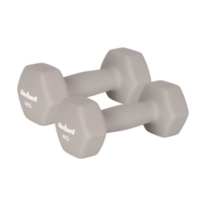 REBEL ACTIVE Neopren HEX bučice, par 2x4 kg, model RBA-2330-4