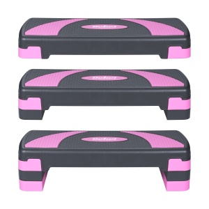 REBEL ACTIVE Step klupa za aerobik i fitnes sa 3 nivoa visine 78cm RBA-3225-PU - Img 4