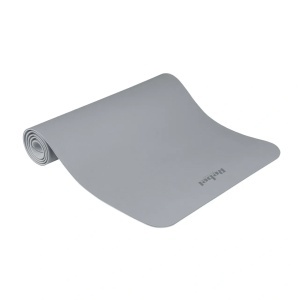 REBEL ACTIVE Strunjača prostirka za jogu, pilates i fitnes 183x61 cm debljina 4 mm TPE siva RBA-3157-2GY