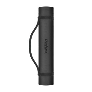 REBEL ACTIVE Strunjača (prostirka) za jogu, pilates i fitnes, 200x90 cm, debljina 1 cm, materijal TPE, crna boja, model RBA-3159-BK - Img 2