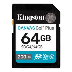 SD Card 64B Kingston SDG4/64GB class 10 200Mbs/100MBs - Img 1