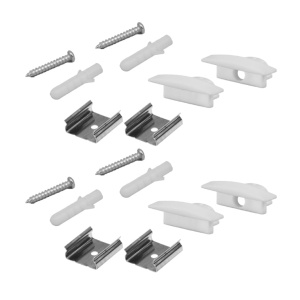 Set aluminijumski profil za LED trake 2m 24.7x7 - Img 2