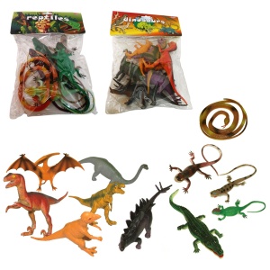 ***Set plastičnih figurica dinosaurusa i gmizavaca