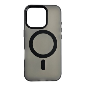 Silikonska futrola Magsafe FLURO COLOR Iphone 16 PRO MAX CRNA