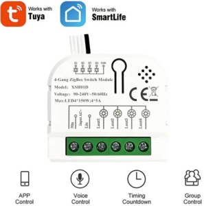 SMART-4GANG Tuya Wifi DIY Self-locking daljinski upravljac Smart Switch relejni modul DC 5V/7-32V AC - Img 1