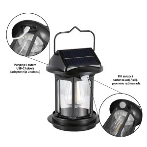 Solarna lampa sa senzorom pokreta - Img 2