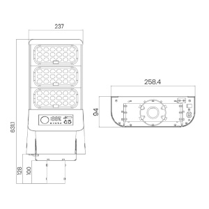 SOLARNA LED SVETILJKA ALFA SSL-59 39W 3000/5700K 9000lm IP65 - Img 2