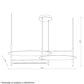 SOLEA 28 LUSTER 34W 3000/4000/6000K BELA/PLAVA - Img 3
