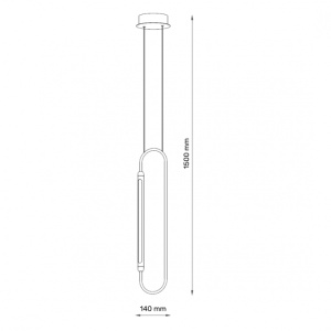 SOLEA 46 VISILICA 8W 3000K CRNA
