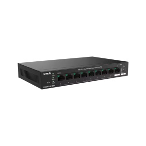 Svič 10/100/1000 9-port + 1SFP Tenda TEG2210P-8-120W/8-Port PoE - Img 3
