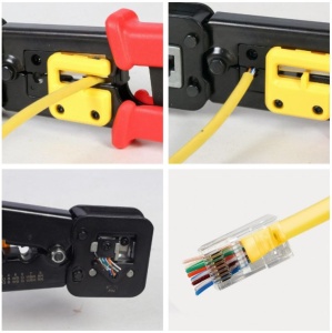 T-WC-05 Gembird Klesta za krimpovanje i secenje RJ45/RJ12/RJ11 (za prolazne konektore) - Img 3