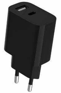 TA-UC-2AC12-01-BK Gembird USB punjac, 2-port USB-A+ USB-C, 2.4 A, Black - Img 3