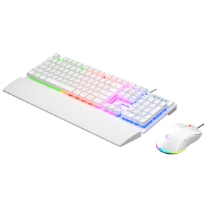 Tastatura+miš žični set Rampage KM-RX7 FORTUNA V2 beli 42578 - Img 3