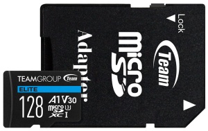 TeamGroup MICRO SDXC 128GB ELITE, UHS-I U3 V30 A1, 100/50MB/s +SD Adapter TEAUSDX128GIV30A103 - Img 2