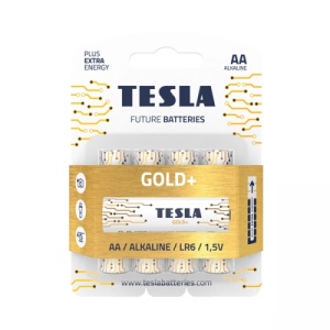 TESLA GOLD + Alkaline baterije AA 4 kom.