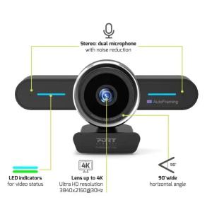 Web kamera Port Designs 4K stereo - Img 3