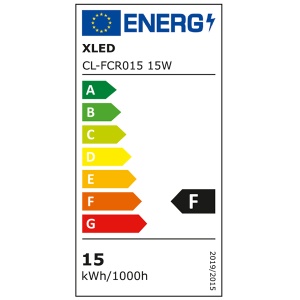 XLED CL-FCR015 15W Nadgradna okrugla LED lampa otporna na vlagu,4000K,Fi167 - Img 2