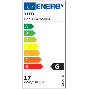 XLED E27 17W 6500K LED Sijalica,1360Lm,220V,Hladno Bela - Img 2