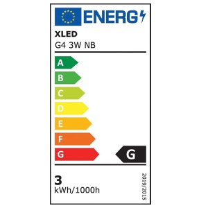 XLED G4 3W NB LED Sijalica 4000K,300Lm,DC12V,Bela - Img 2