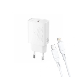 XO Kućni punjač L160 20W+Lightning kabl