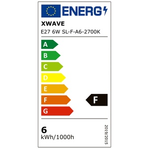 Xwave E27 6W SL-F-A6-2700K Filament Sijalica 2700K,220V,700Lm,Toplo Bela - Img 3