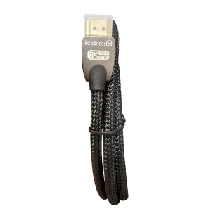 Xwave HDMI 2.1 1,5m pc 8K 60Hz bakarni pleteni kabl sa pozlacenim/cink konektorima - Img 2