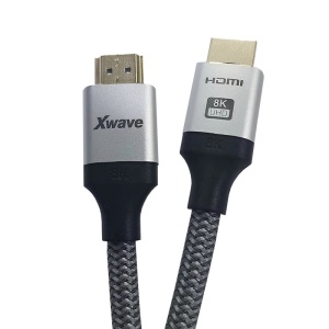 Xwave Kabl HDMI 2.1 8K 1.5m HDR,upleten,30AWG,golden plate,blister - Img 1