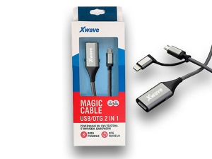 Xwave Kabl USB/OTG Magic USB 2.0 na Micro ,lightning 1m - Img 1