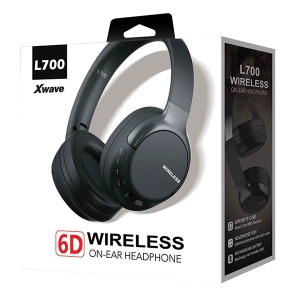 Xwave L700 Bluetooth slušalice stereo sa mikrofonom/v5.3/FM/Aux/microSD CRNE - Img 3