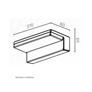 Zidna LED lampa 9W - Img 2