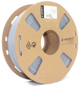 3DP-PLA+1.75-02-GR PLA-PLUS Filament za 3D stampac 1,75mm kotur 1KG Grey (jaci od standardnog PLA) - Img 1