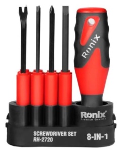 Alat Univerzalni set odvijaca sa nastavcima 8-delni CRV RH-2720 PLC - Img 3