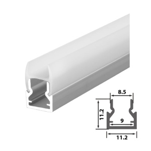 Aluminijumski profil za LED trake 1m, za police - Img 1