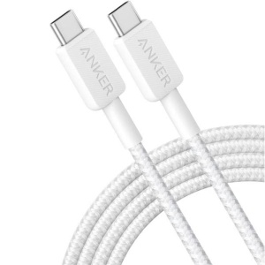 ANKER USB-C to USB-C Cable 6ft 240W Braided White - Img 2