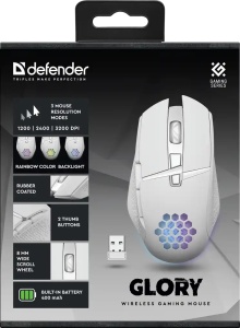 Bežični miš Defender Glory GM-514 White - Img 4