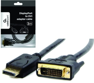 CC-DPM-DVIM-3M Gembird DisplayPort na DVI digital interface kabl 3m - Img 1