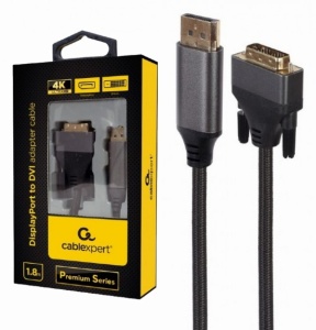 CC-DPM-DVIM-4K-6 *Gembird DisplayPort na DVI digital interface kabl 4K at 30 Hz, Premium Series 1.8m - Img 3