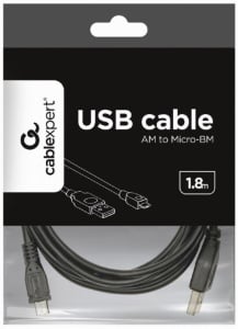 CCP-mUSB2-AMBM-6 Gembird USB 2.0 A-plug to Micro B-plug kabl 1.8m - Img 1