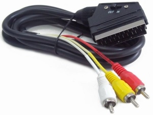 CCV-519-001 Gembird Bidirectional sa prekidacem RCA to SCART audio-video cable, 1.8 m FO