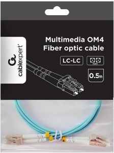 CFO-MDOM4-LC/LC-0.5M Gembird Multimode Duplex OM4 50/125 Fiber Optic Cable, LC/LC, 0.5m - Img 2