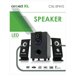 Connect XL Zvučnik, set, 2.1, AC 220V, crna boja - CXL-SP410 - Img 1